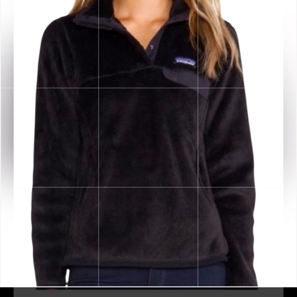 Patagonia Tops - Patagonia black fleece Women's Re-Tool Snap-T Fleece Pullover size small